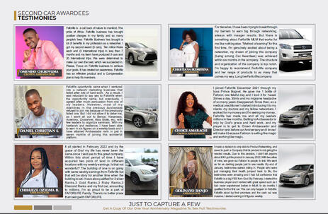 AWARDEES & TESTIMONIES